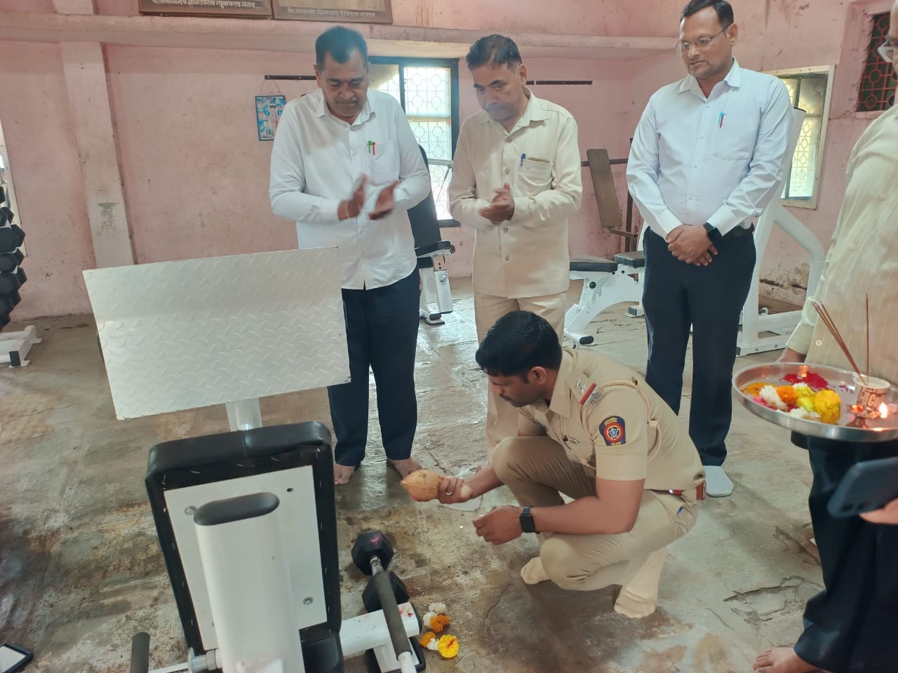 व्यायाम शाळा व सुसज्ज जिमखाना उद्घाटन सोहळा शेंदुणी येथे सपन्न
